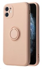 Vennus Silicone Ring Case for Xiaomi 12 Light Pink
