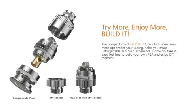 Aspire Onixx - Clearomizer - 2ml (Stainless Steel)