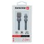 DATOVÝ KABEL SWISSTEN TEXTILE USB / LIGHTNING 2,0 M ŠEDÝ
