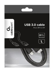 Gembird kábel USB 3.0 BM na USB-C (Micro BM/CM), 1 m