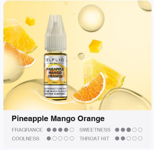 LIQUID ELFLIQ NIC SALT PINEAPPLE MANGO ORANGE 10ML - 20MG