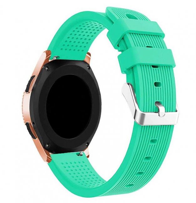 Výměnný pásek silikonový Samsung Galaxy Watch R810 42mm Zelený
