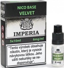 Nikotinová báze CZ IMPERIA Velvet 5x10ml PG20-VG80 6mg