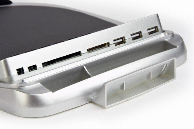 Gembird combo podložka pod myš s integrovaným 3-port USB hubom, kalkulačkou, čítačkou pamäťových kariet a teplomerom