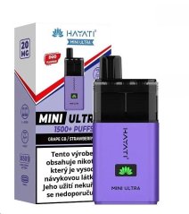 Hayati Mini Ultra 1500 - Grape Gb Strawberry Gb - 20mg