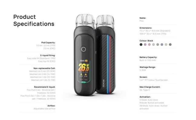 Aspire Pixo Pod Kit Pink