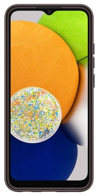 EF-QA036TBE Samsung Soft Clear Kryt pro Galaxy A03 Black
