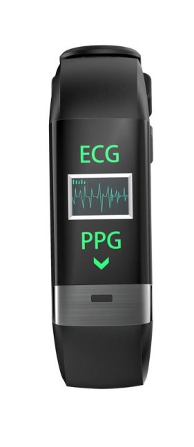 CANYON náramek SmartCoach SB-75, EKG+PPG funkce, IP67, režim Multi-sport, iOS/Android, cerná