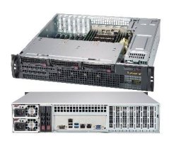 SUPERMICRO 2U short depth chassis 3x 3,5" HS SAS/SATA, DVD, 2x800W (titanium)