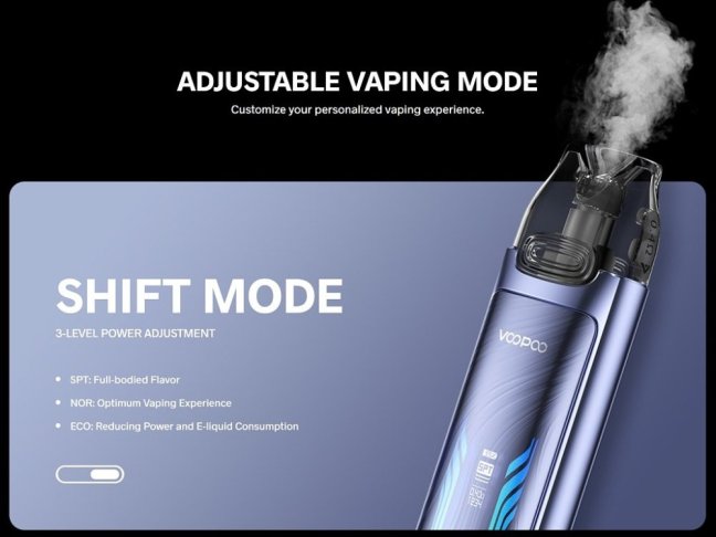 VooPoo VMATE MAX - Pod Kit - 1200mAh - Neon Blue