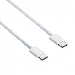 Akyga Kabel USB-C / USB-C 2.0 60W, bílá  50cm
