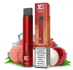 X4 Bar - jednorázová cigareta - 20mg - Lychee ICE (Chladivé liči)