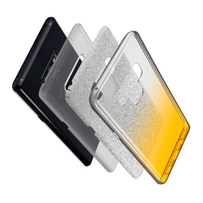 Back Case BLING - SAMSUNG GALAXY A02s Gold