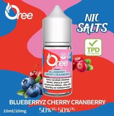 Liquid Oree SALT Blueberry cherry cranberry - Borůvka třešeň brusinka 10ml - 10mg