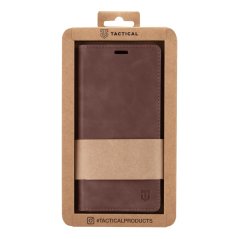 Tactical Xproof PU Kožené Book Pouzdro pro Xiaomi Redmi Note 9T Mud Brown