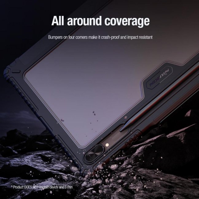 Nillkin Bumper PRO Protective Stand Case Multi-angle pro Samsung Galaxy Tab S9 Ultra Sapphire Blue