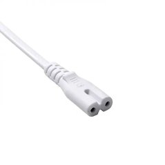 Akyga napájecí kabel 1.5m/250V/CEE 7/16-IEC C7 - bílá