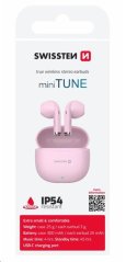 BLUETOOTH TWS SLUCHÁTKA SWISSTEN Mini TUNE RŮŽOVÁ