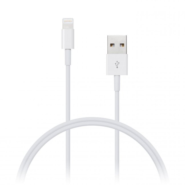 CONNECT IT Wirez Apple Lightning - USB, bílý, 1m