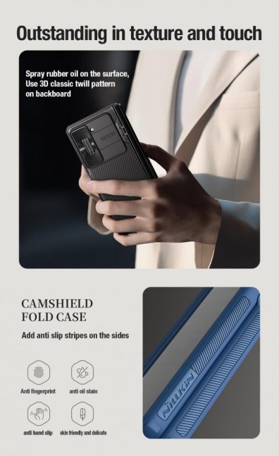 Nillkin CamShield FOLD Stand Zadní Kryt pro Samsung Galaxy Z Fold 5 Deep Green